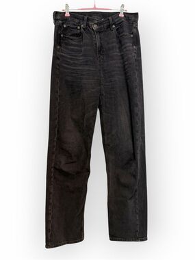 American Eagle Outfitters Straight Leg Jeans - Black Wash